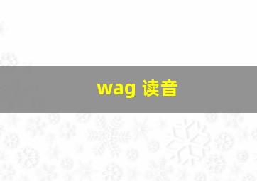 wag 读音